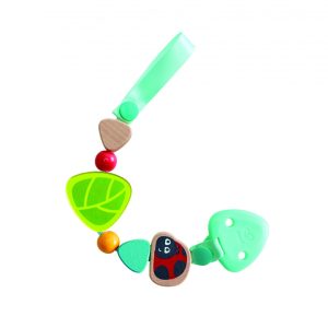 Ladybug pacifier clip
