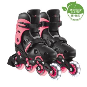 GO SKATE Lights Black Pink
